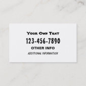 グリーおもしろいントラクター牽引ユーモアのある士 名刺 (裏面)