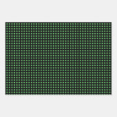 グリーと金ゴールドクリスマスくるみクラッカーラッピング紙 ラッピングペーパーシート (正面2)