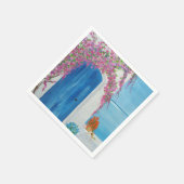 グリークブルードア スタンダードカクテルナプキン (角)