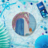 グリークブルードア ペーパープレート (パーティー)