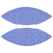 グリークメアンダー鍵スクエアHパターンブルー アメリカンフットボール (パネル)