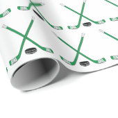 グリークロスホッケースティック及びパック包装紙 ラッピングペーパー (ロールコーナー)