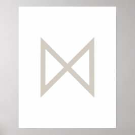 グリーゲジオメトリックダガズ（日）バイキングルーン ポスター