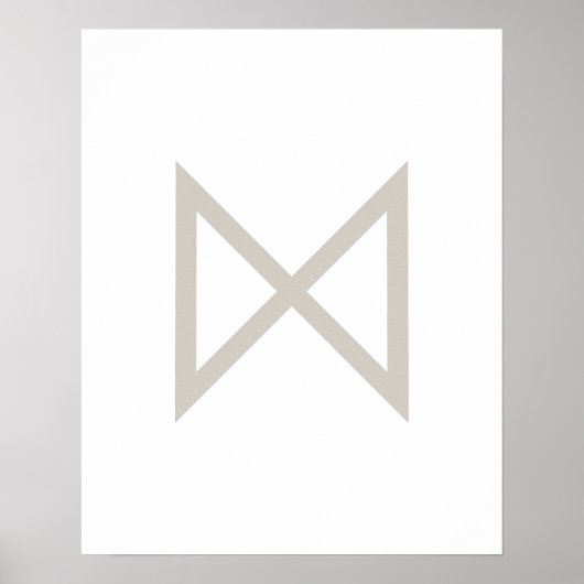 グリーゲジオメトリックダガズ（日）バイキングルーン ポスター (正面)