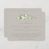 グリーゲスノーベリー+ユーカリウェディングレセプション エンクロージャーカード (正面/裏面)