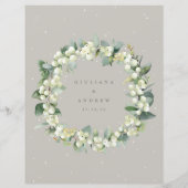 グリーゲスノーベリー+ユーカリ結婚プスメニュー (裏面)