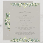 グリーゲスノーベリー+ユーカリ結婚プスメニュー (正面/裏面)