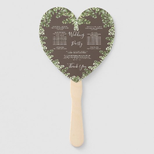 グリーゲユーカリ秋秋のハート形 ハンドファン (裏面)