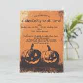 グリーシグッドタイムハローウィンパーティ招待状 招待状 (スタンド正面)