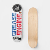 グリースエンジン スケートボード、7¾インチ デッキ (正面)