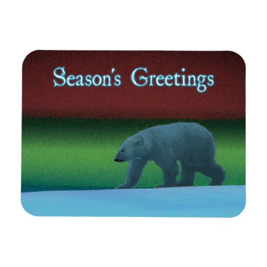 グリースジョル – 極光ポーラベア マグネット (横)