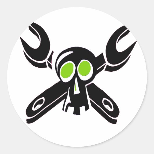 グリースモンキーボーイ ラウンドシール (正面)