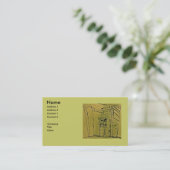 グリース汚れ 名刺 (スタンド正面)