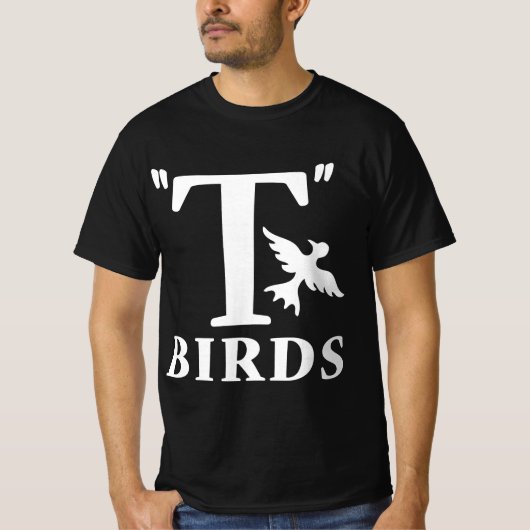 グリースT-Birds Rydellハイメンズ&レディース Tシャツ (正面)