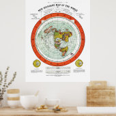 グリーソンの世界新標準地図 ポスター (キッチン)