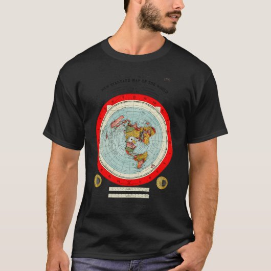 グリーソンの世界新標準地図 Tシャツ (正面)