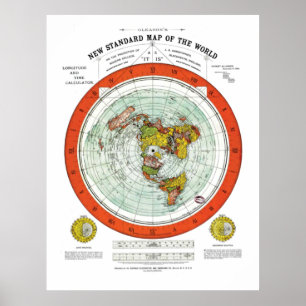 グリーソンの新しい世界地図 ポスター