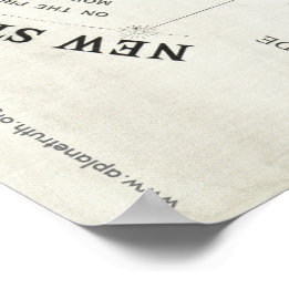 グリーソンの「世界新標準地図」ポスター ポスター