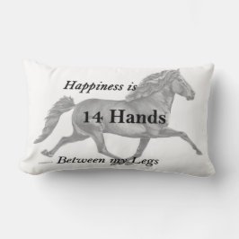 グリーッタアイスランドホース飛んでいるペース ランバークッション