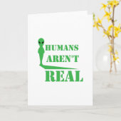 グリーツアースリングエイリアンピースおもしろい誕生日 カード (黄色い花)