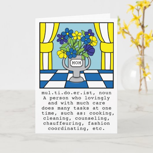 グリーティンおもしろいグカードバレンタインデー カード (黄色い花)