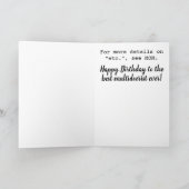 グリーティンおもしろいグカード誕生日マルチドライスト カード (内部)