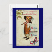 グリーティングオンワシントン誕生日 ポストカード (正面/裏面)