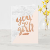 グリーティングカードおめでとうございます。会社の新しい仕事 カード (黄色い花)