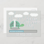 グリーティングカードがすぐによくなるTurtle Cartoon ポストカード (正面/裏面)