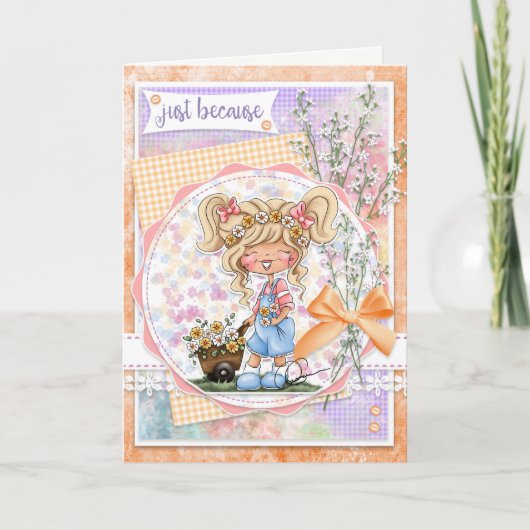 グリーティングカードが原因でDigi Doodles カード (正面)