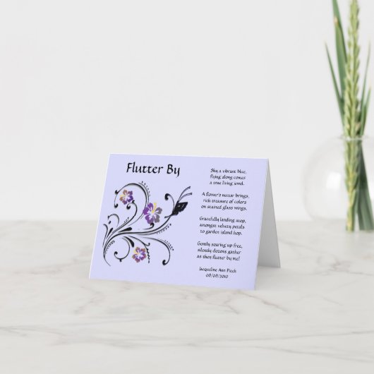 グリーティングカードでフラッタ カード (正面)