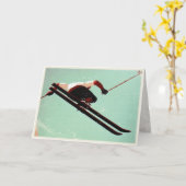 グリーティングカードとヴィンテージスキバムプリント カード (黄色い花)