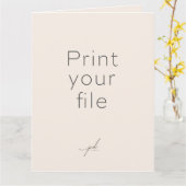 グリーティングカードにデザインをプリントする カード (黄色い花)