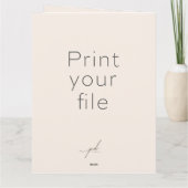 グリーティングカードにデザインをプリントする カード (裏面)