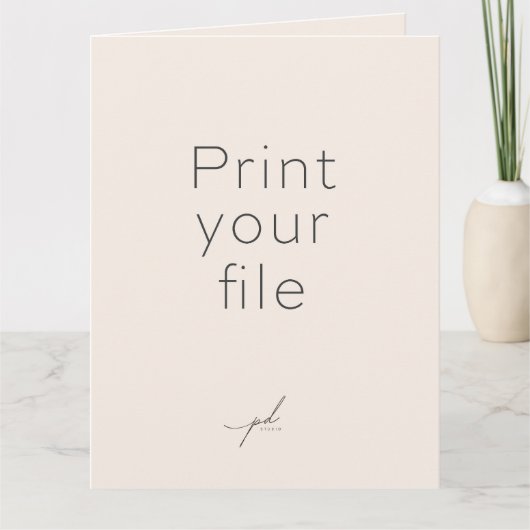 グリーティングカードにデザインをプリントする カード (正面)