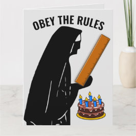 グリーティングカードに従おもしろいう修道女カトリック誕生日 カード