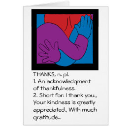 グリーティングカードに感謝