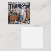 グリーティングカードに感謝 ノートカード (正面/裏面)