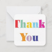 グリーティングカードに感謝 ノートカード (正面)