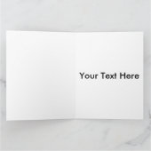 グリーティングカードに白カスタマイズい水仙 カード (内部)