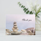 グリーティングカードに「ありがとう！」 出欠カード (スタンド正面)