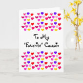 グリーティングカードのいとこ カード (黄色い花)