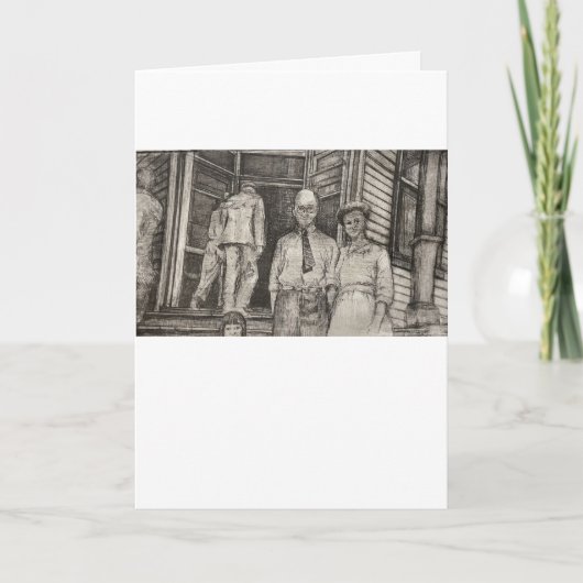 グリーティングカードのエッチング カード (正面)