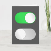 グリーティングカードのオン/オフ カード (正面)