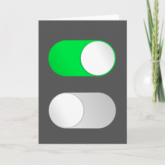 グリーティングカードのオン/オフ カード