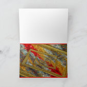 グリーティングカードのクリスマスワイヤーを揺らす シーズンカード (内部)