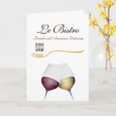 グリーティングカードのテンプレート素晴らしダイニングフランスの カード (黄色い花)