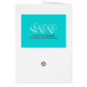 グリーティングカードのハートの渦巻き (裏面)