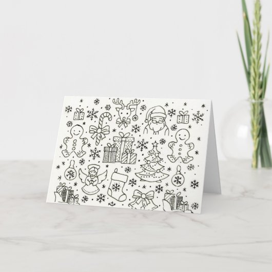 グリーティングカードの上に単にクリスマス。 カード (正面)