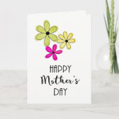 グリーティングカードの中でお母空白の様の幸せな日 カード (正面)